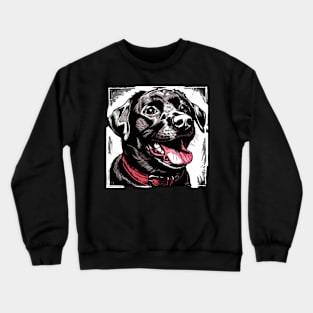 Retro Art Labrador Retriever Dog Lover Crewneck Sweatshirt